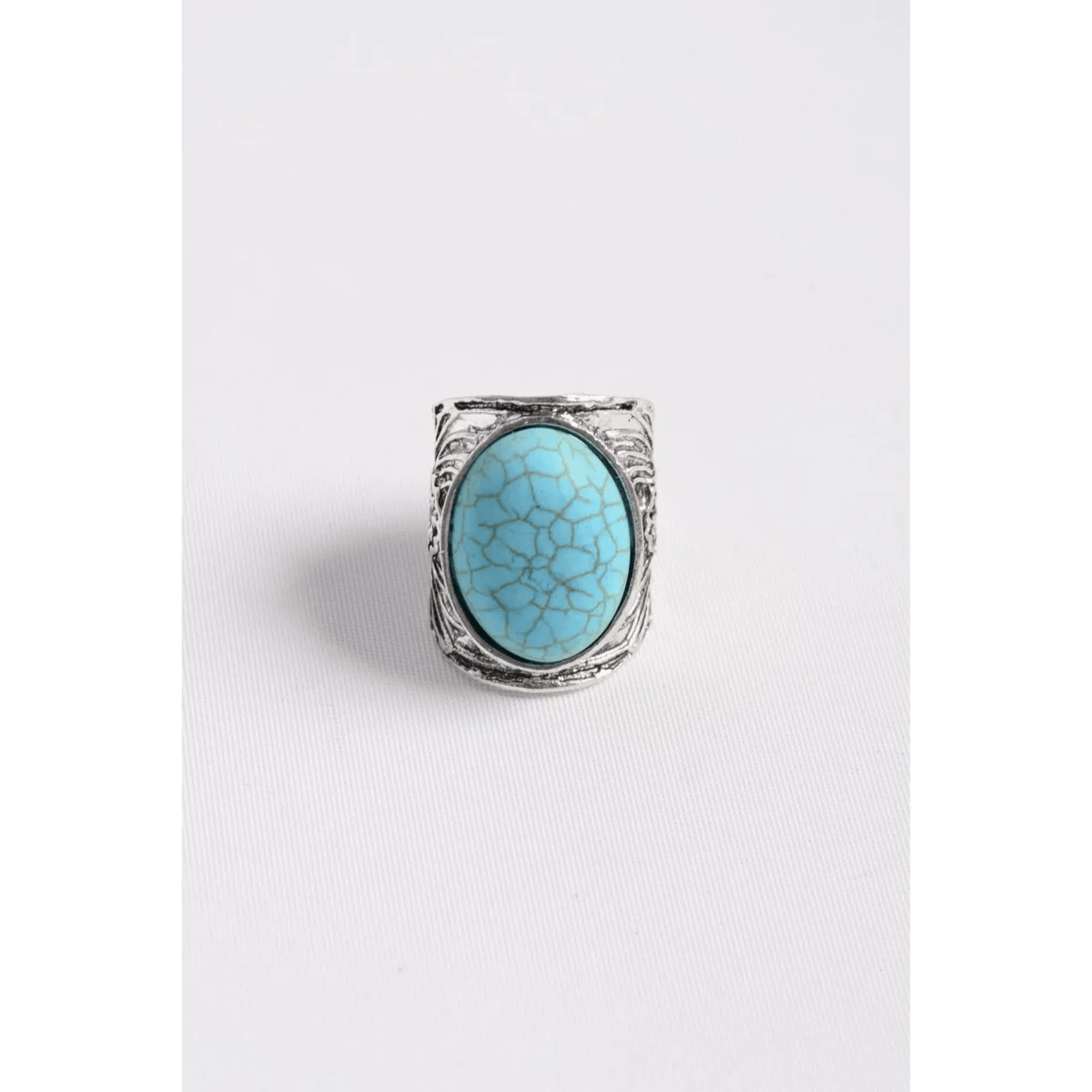 Genuine Royston Turquoise Statement Ring, Size 9, Sterling Silver, Aut –  Timberline Traders